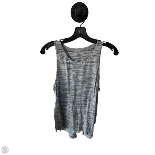Athletic Tank Top By Lululemon In Black & Grey, Size: L