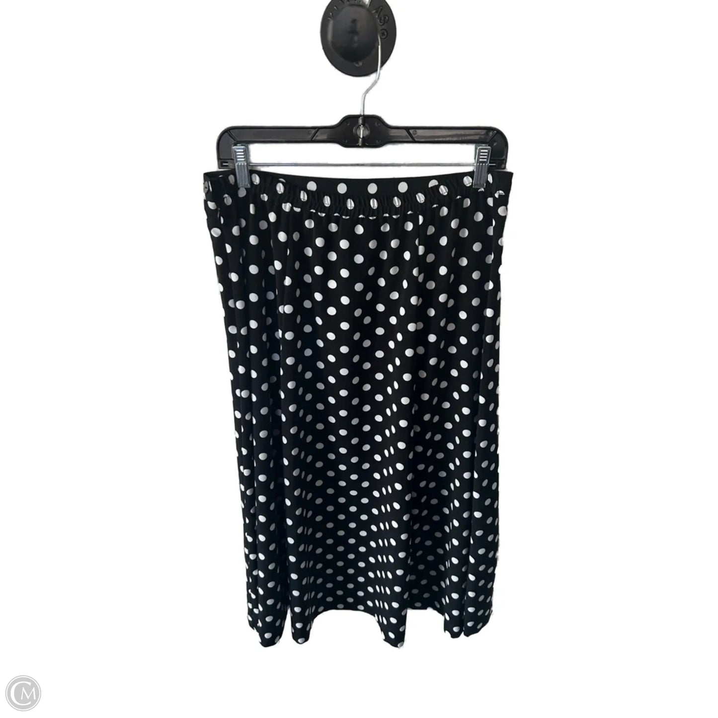 Skirt Midi By Leslie Fay In Black & White, Size: 14p