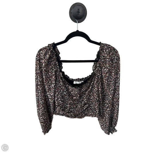 Top Long Sleeve By Astr The Label In Black, Size: S