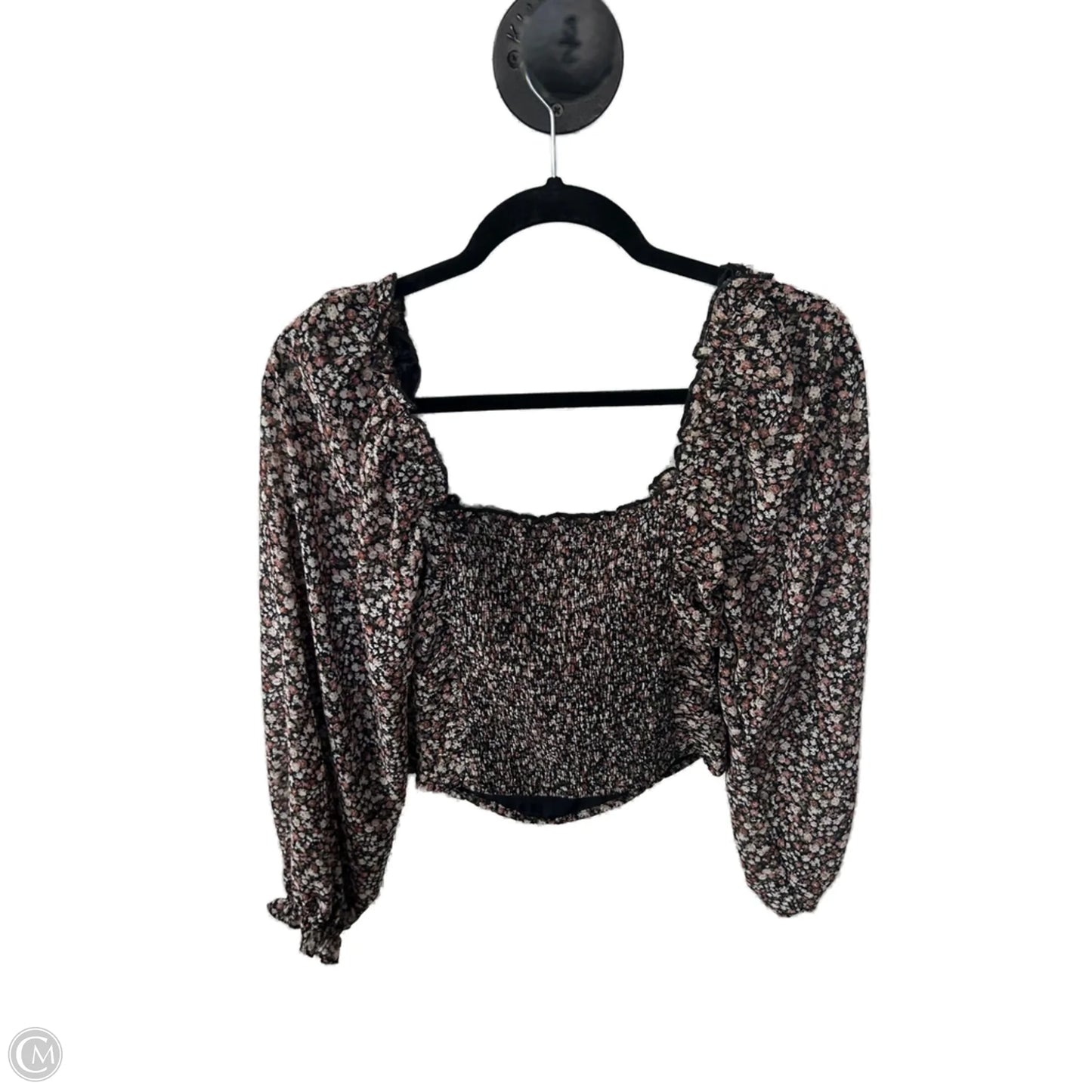 Top Long Sleeve By Astr The Label In Black, Size: S