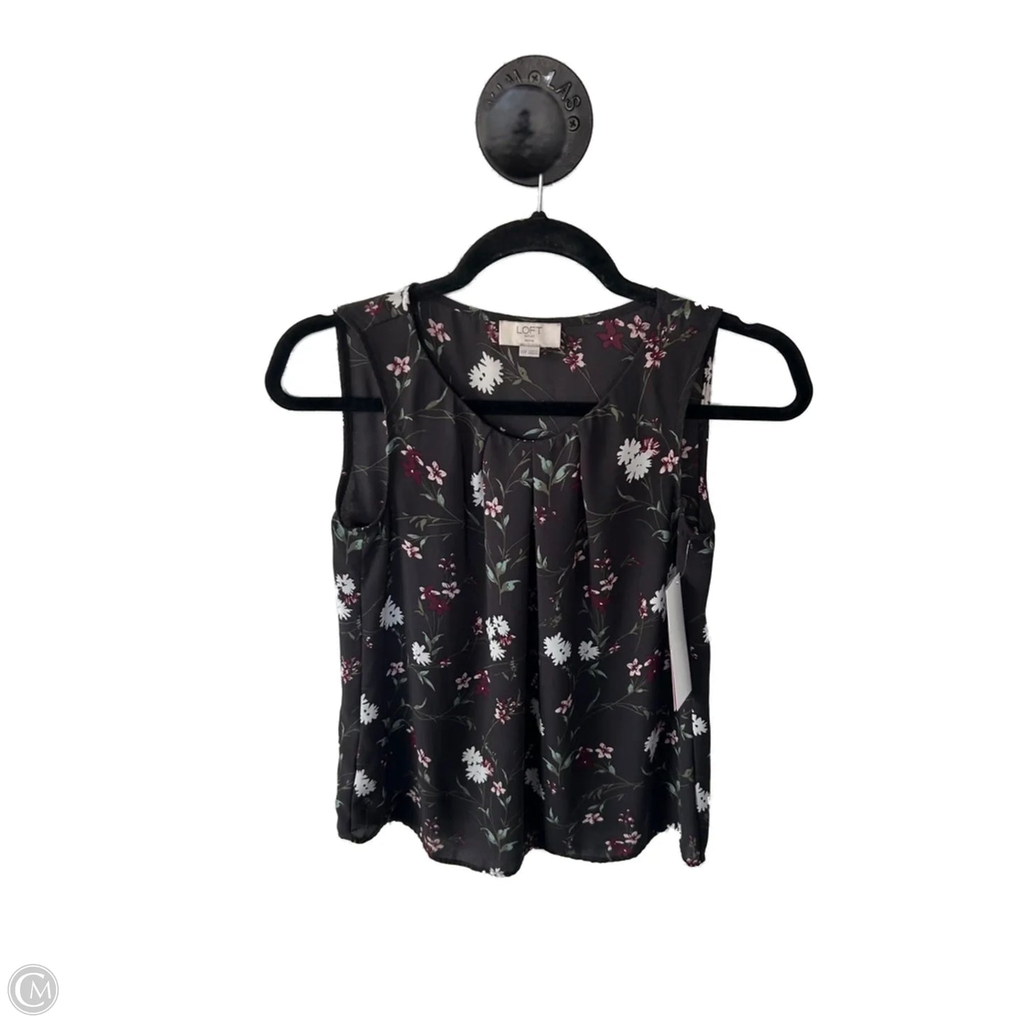 Top Sleeveless By Loft In Grey, Size: Xsp