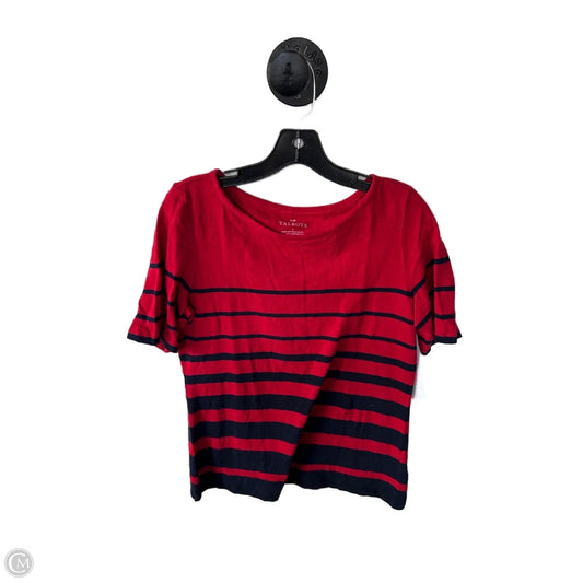 Top Short Sleeve Basic By Talbots In Red, Size: S