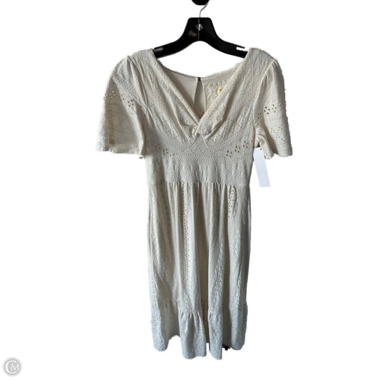 Dress Casual Maxi By Maeve In Cream, Size: Xs