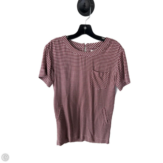 Dress Casual Short By Madewell In Cream & Red, Size: 0