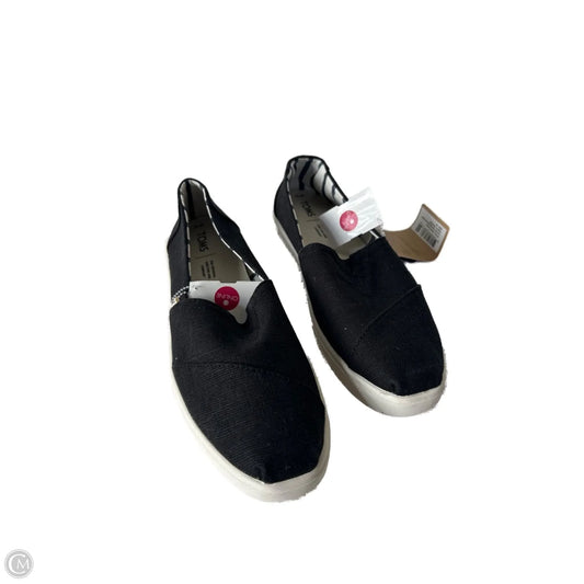 Shoes Flats By Toms In Black, Size: 10