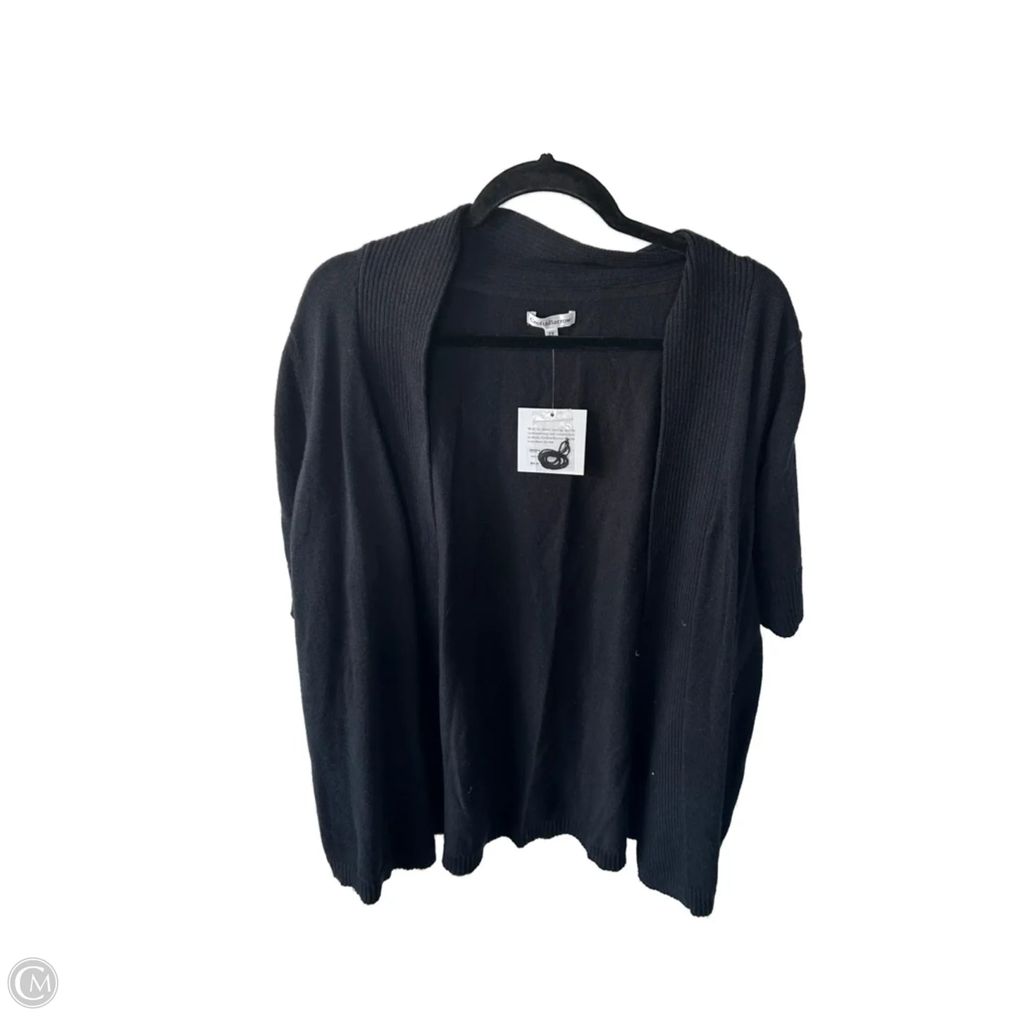 Sweater Cardigan By Croft And Barrow In Black, Size: 2x