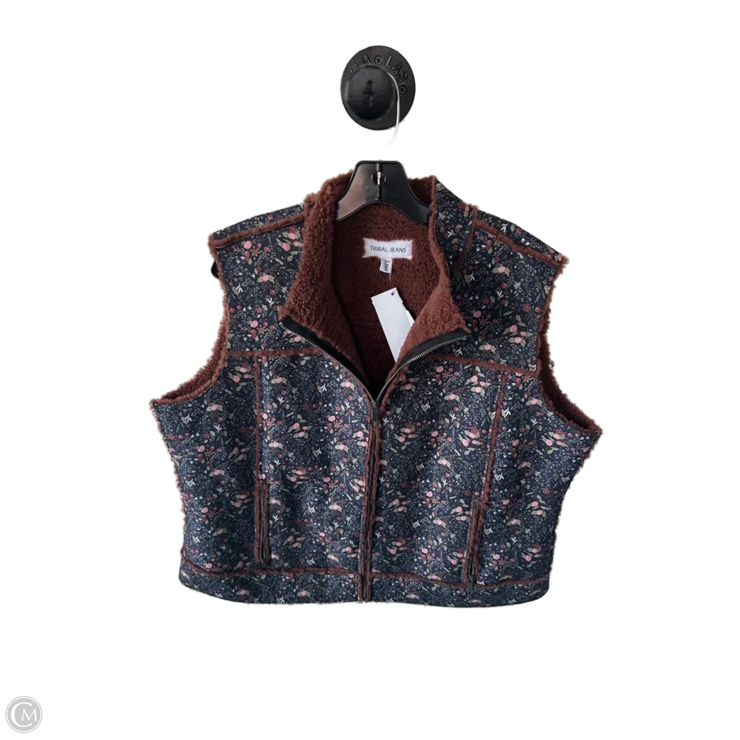 Vest Puffer & Quilted By Clothes Mentor In Brown, Size: Xl