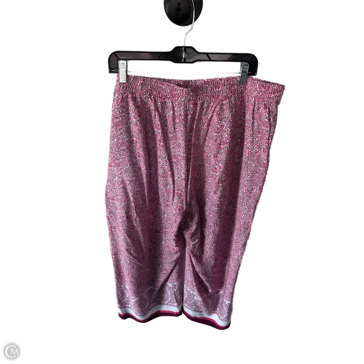 Pants Cropped By J. Jill In Pink & White, Size: 20