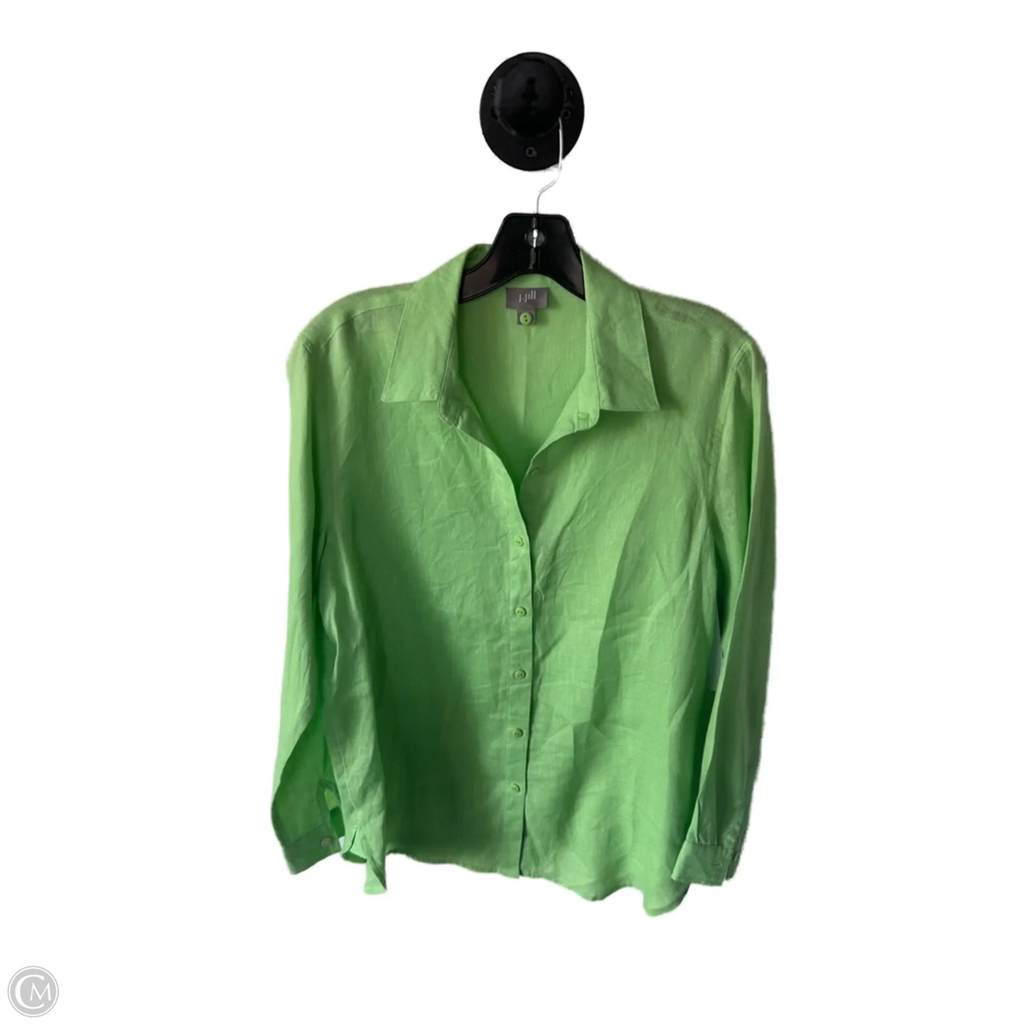 Top Long Sleeve By J. Jill In Green, Size: Xs