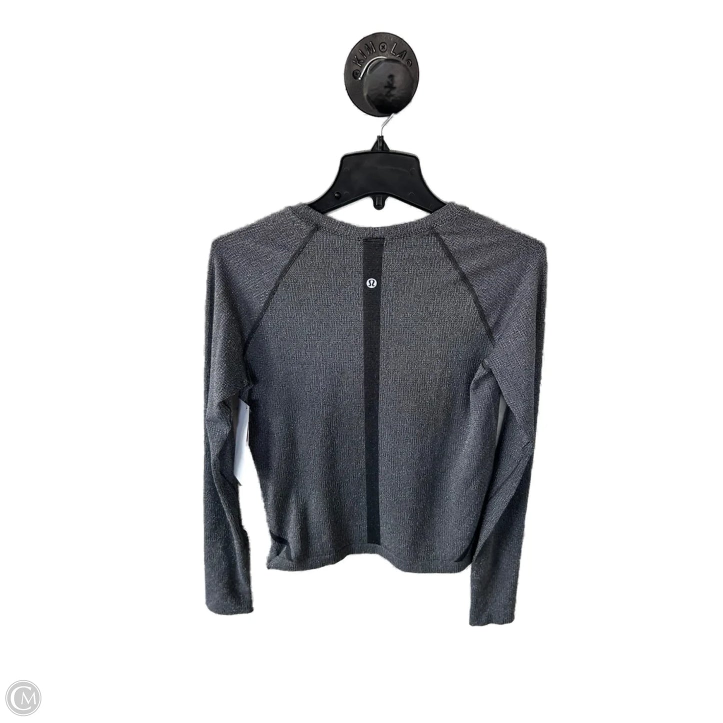 Athletic Top Long Sleeve Crewneck By Lululemon In Grey, Size: M