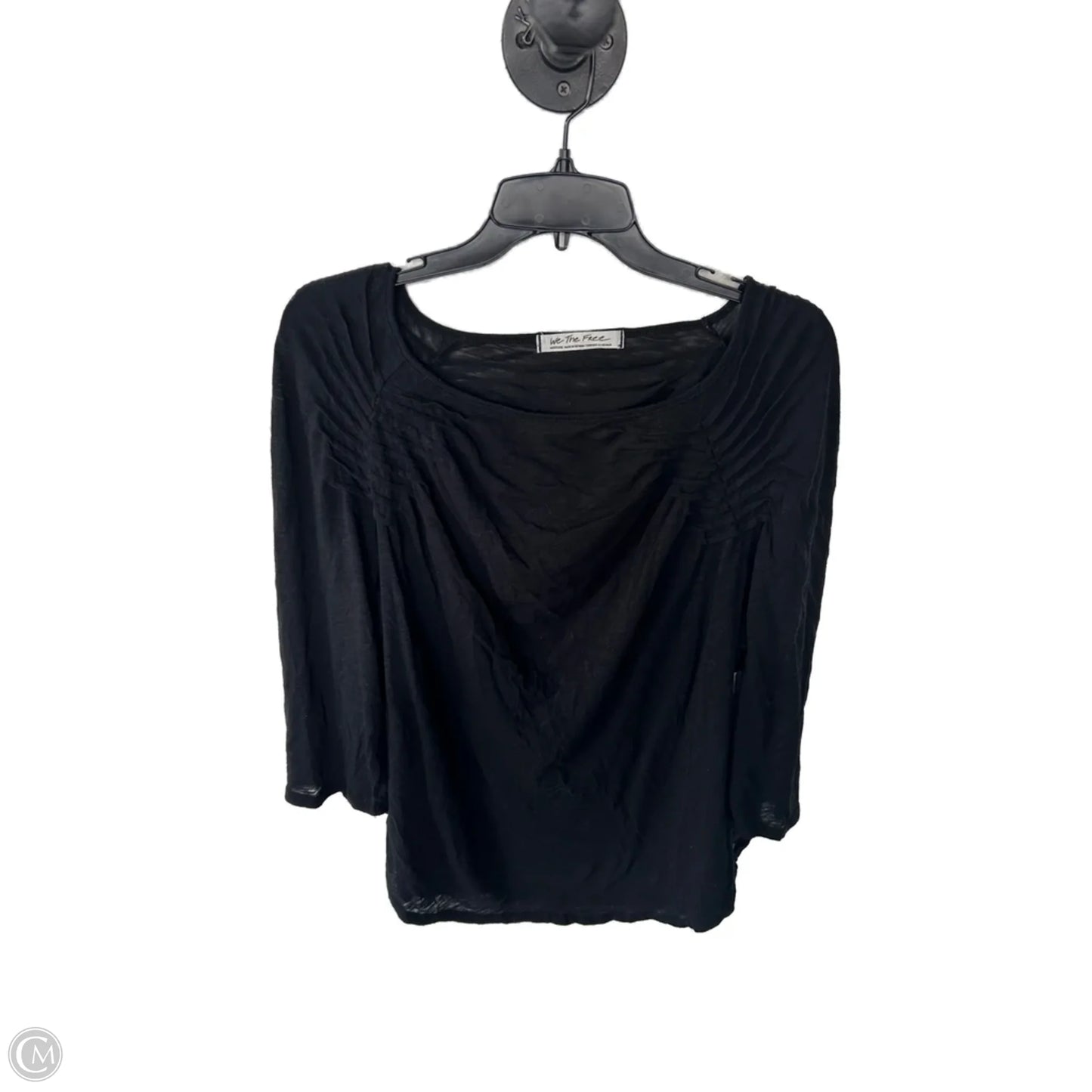 Top 3/4 Sleeve By We The Free In Black, Size: M
