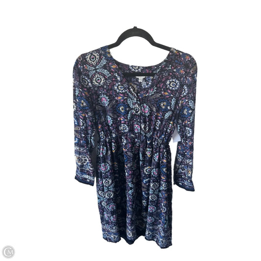 Dress Casual Midi By Lucky Brand In Blue, Size: S