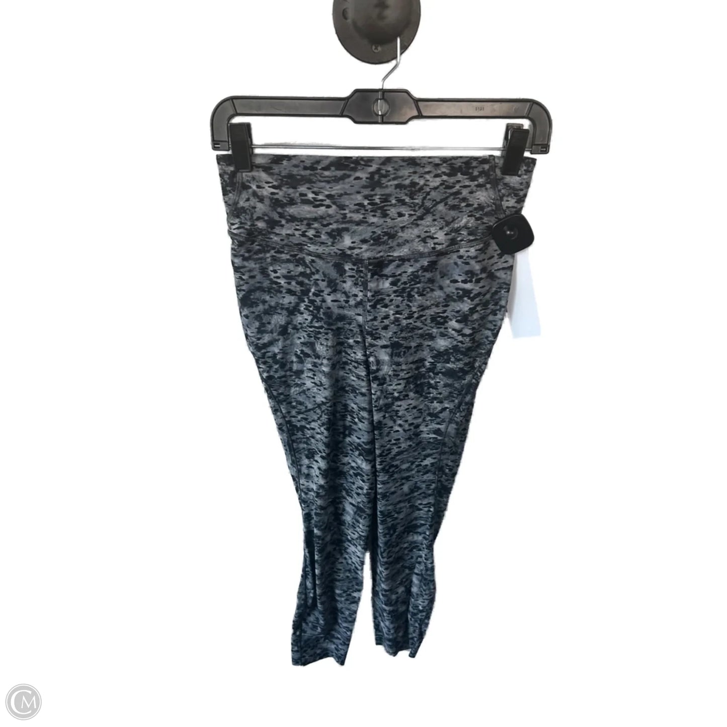Athletic Leggings By Lululemon In Black & Grey, Size: 6