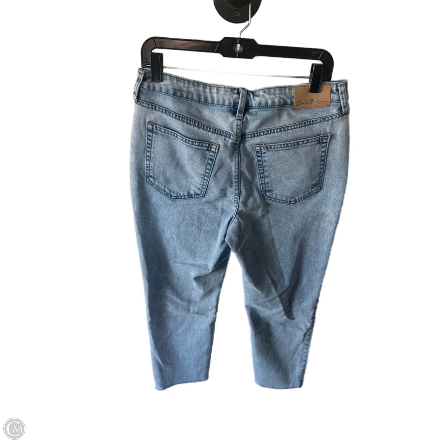 Jeans Straight By Seven 7 In Blue Denim, Size: 6