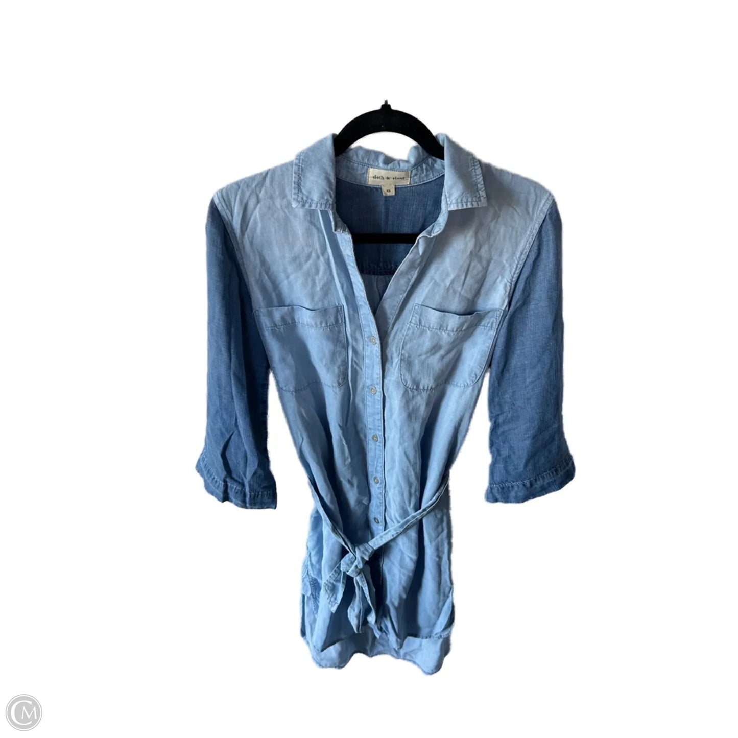 Dress Casual Short By Cloth & Stone In Blue Denim, Size: Xs