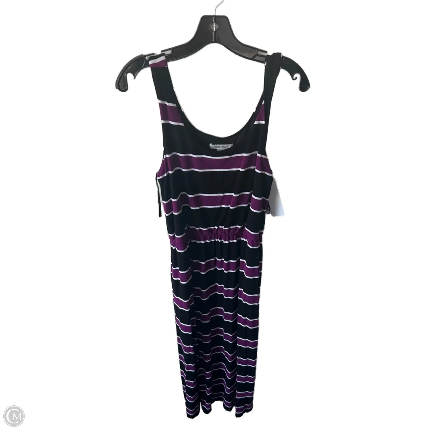 Dress Casual Maxi By White House Black Market In Black & Purple, Size: M