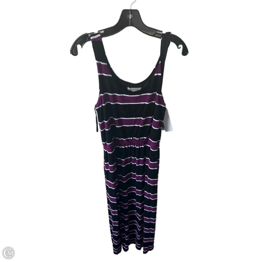 Dress Casual Maxi By White House Black Market In Black & Purple, Size: M