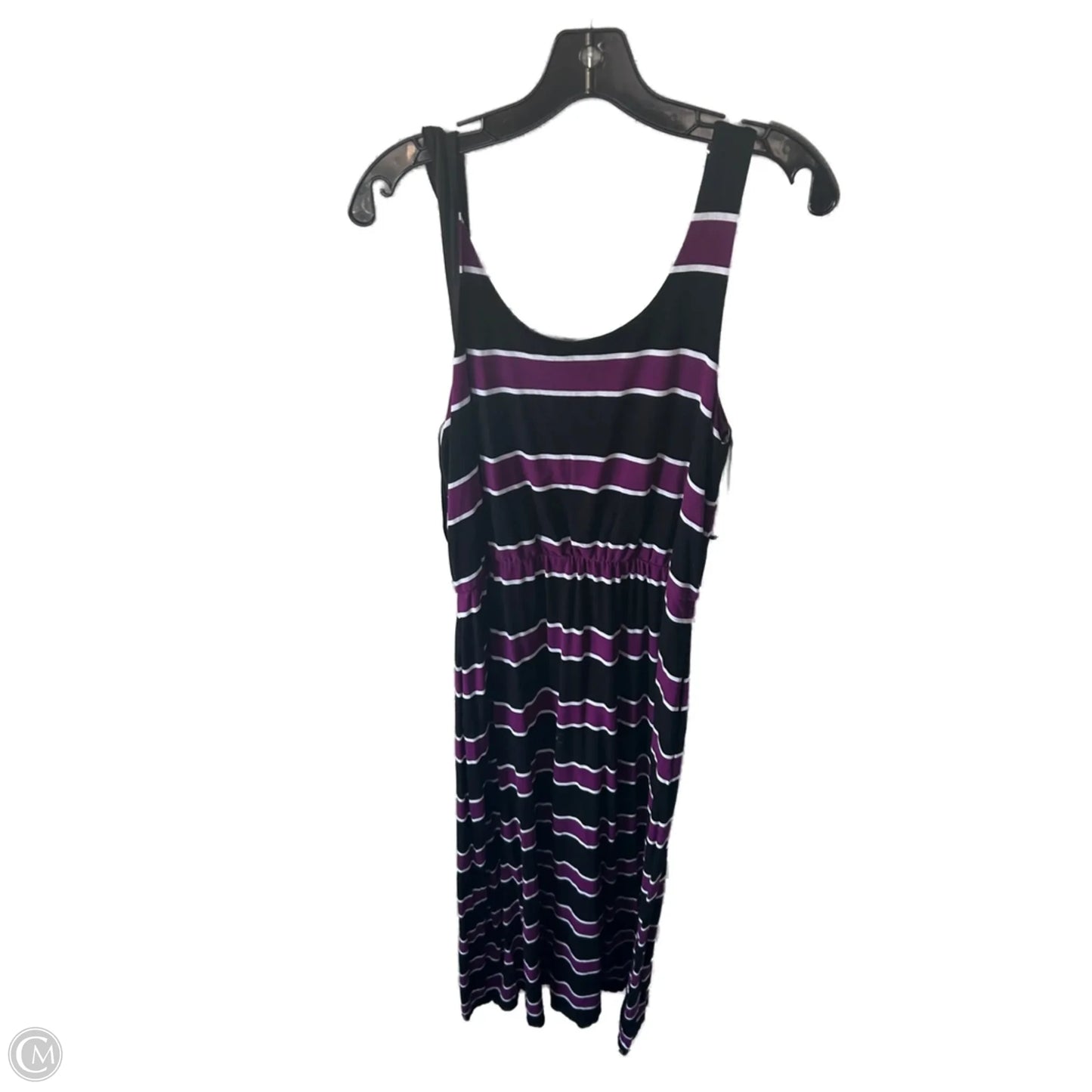 Dress Casual Maxi By White House Black Market In Black & Purple, Size: M