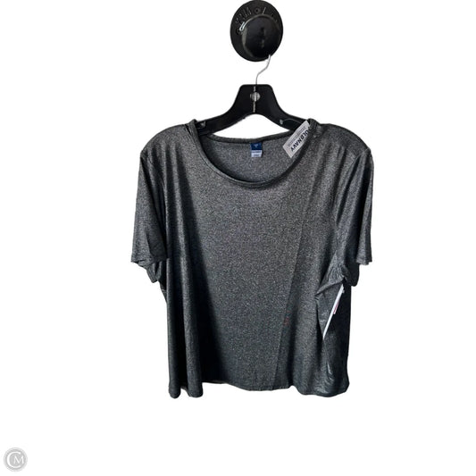Top Short Sleeve Basic By Old Navy In Grey, Size: Xl