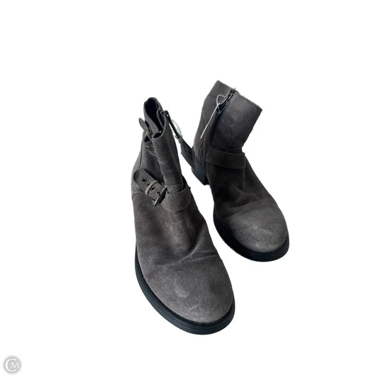 Boots Ankle Heels By Aquatalia In Brown, Size: 7.5