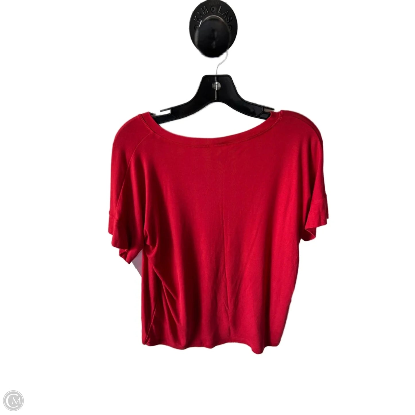 Top Short Sleeve Basic By Cabi In Red, Size: Xxs