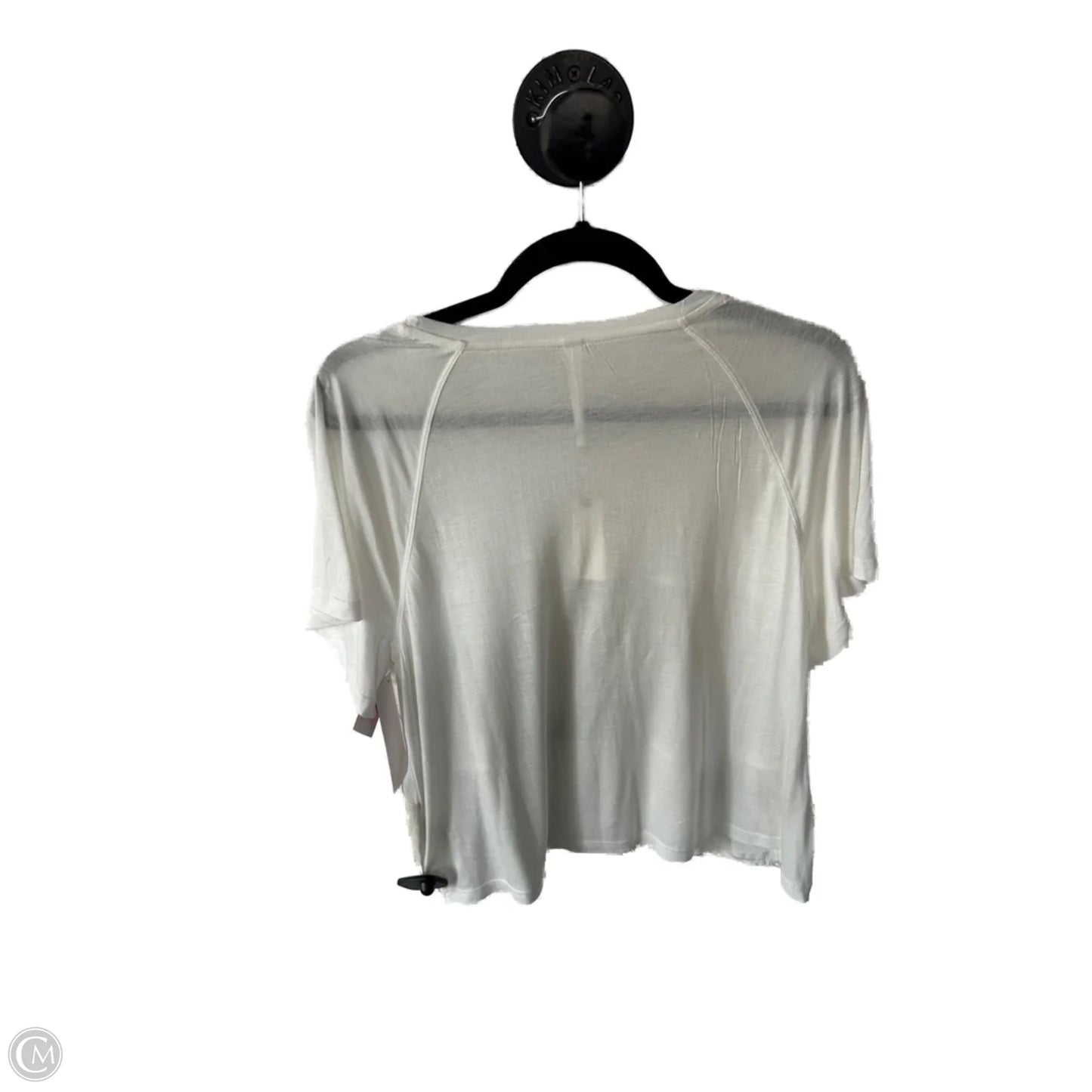Top Short Sleeve By Anthropologie In White, Size: S