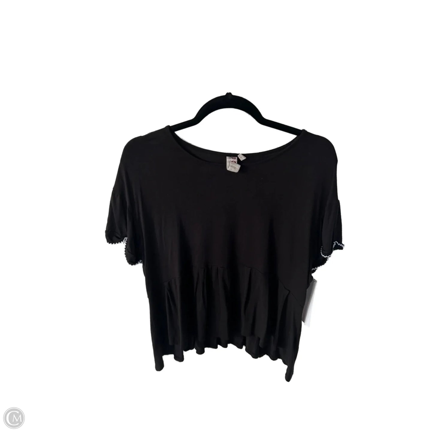 Top Short Sleeve By Dolan Left Coast In Black, Size: M