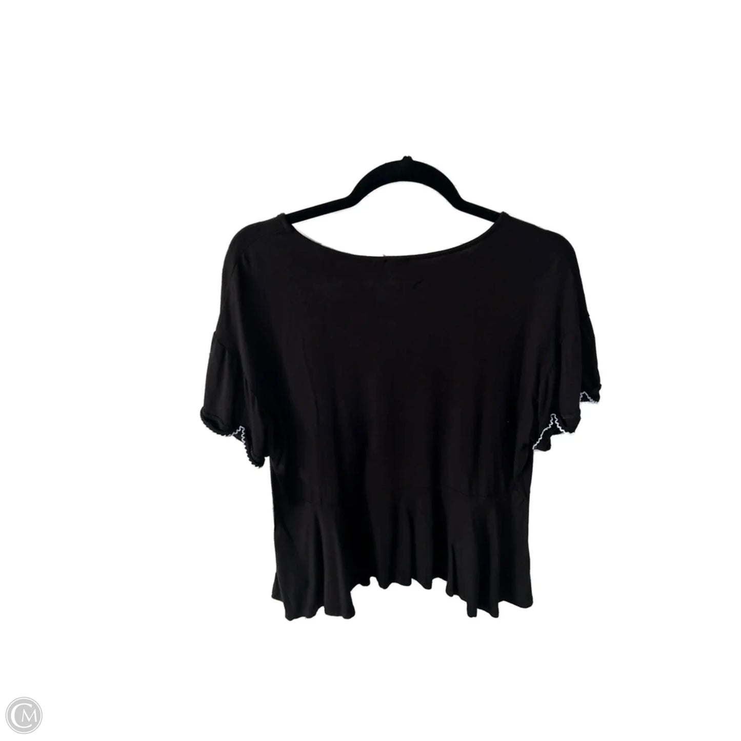 Top Short Sleeve By Dolan Left Coast In Black, Size: M