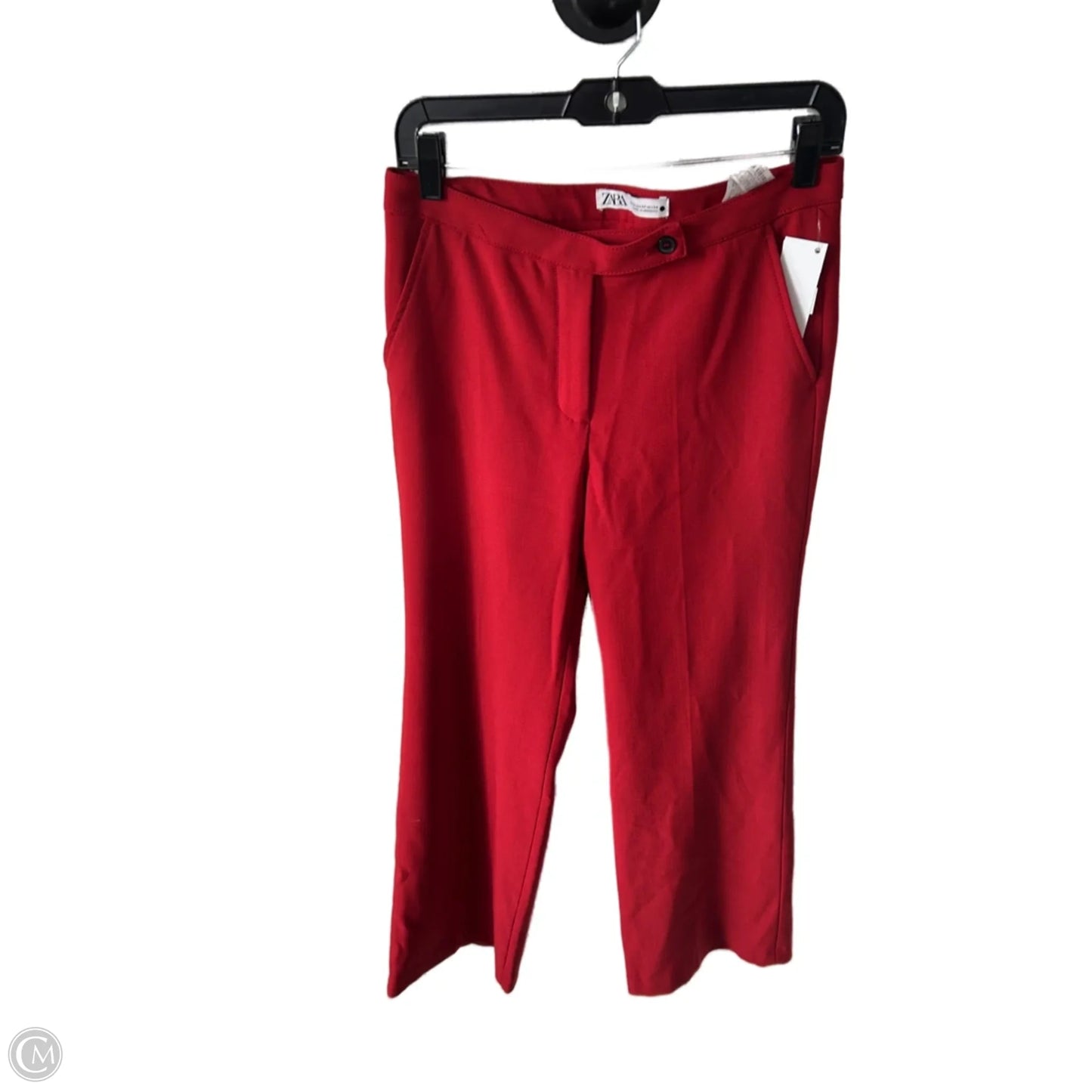 Pants Wide Leg By Zara In Red, Size: 0