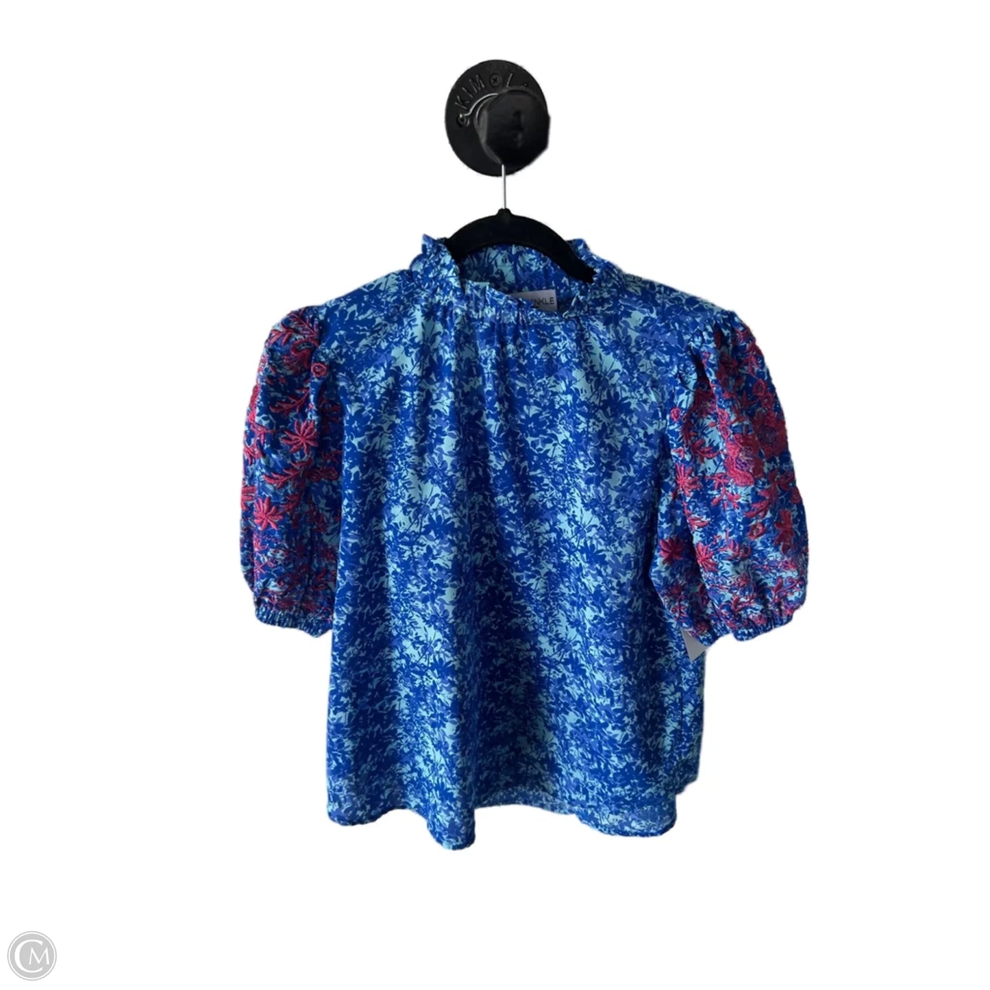 Top Short Sleeve By Cmc In Blue, Size: S