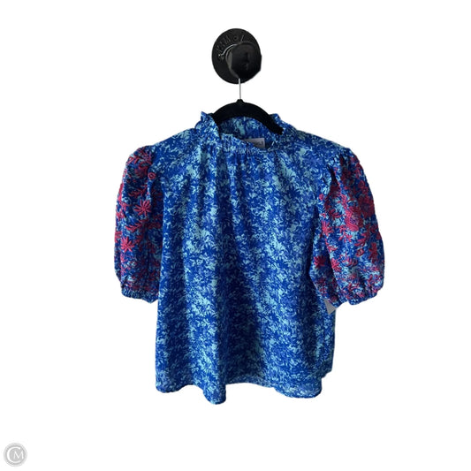 Top Short Sleeve By Cmc In Blue, Size: S