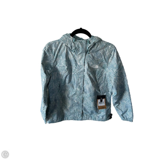 Jacket Windbreaker By The North Face In Blue & Cream, Size: S