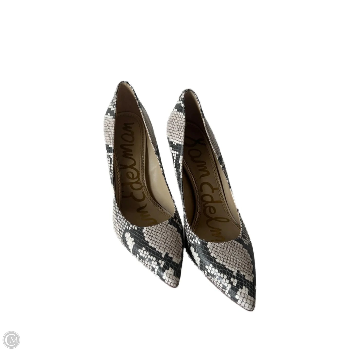 Shoes Heels Stiletto By Sam Edelman In Cream & Grey, Size: 7