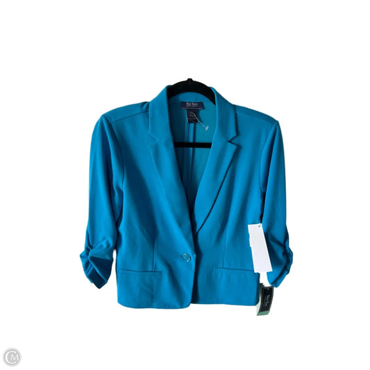 Blazer By Clothes Mentor In Blue, Size: Mp
