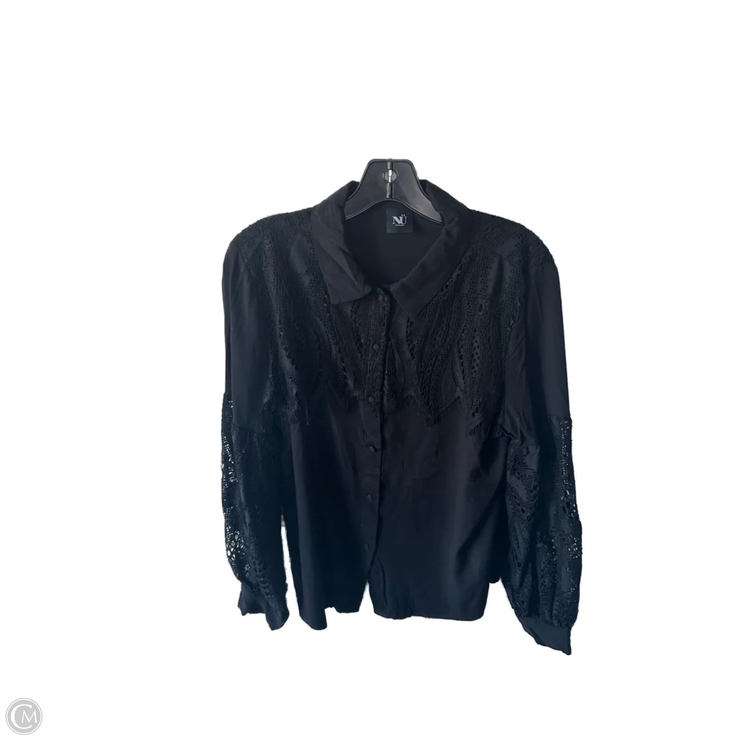 Top Long Sleeve By Cmc In Black, Size: L