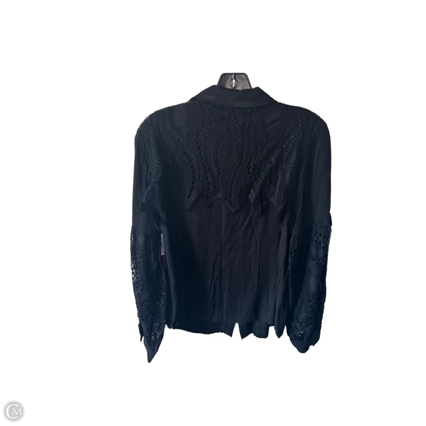 Top Long Sleeve By Cmc In Black, Size: L