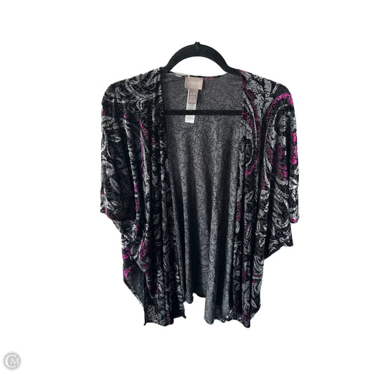 Cardigan By Chicos In Black & White, Size: S