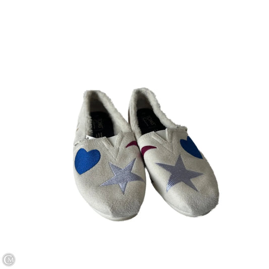 Shoes Flats By Toms In Blue & Cream, Size: 7