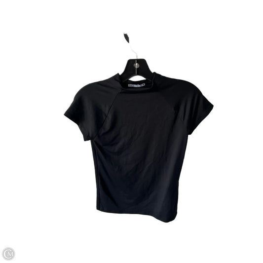 Top Short Sleeve By Zara In Black, Size: M