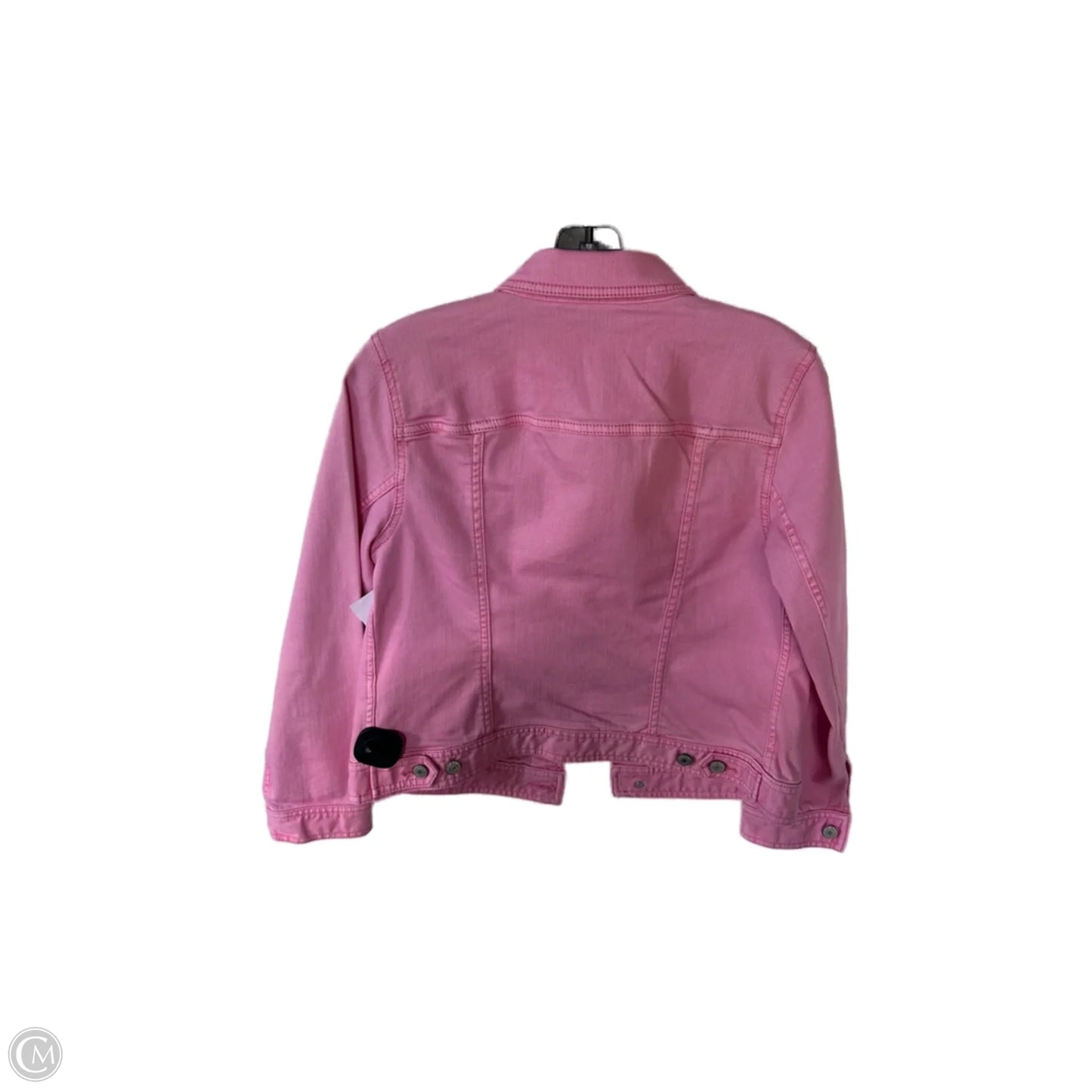 Jacket Denim By Talbots In Pink Denim, Size: Mp