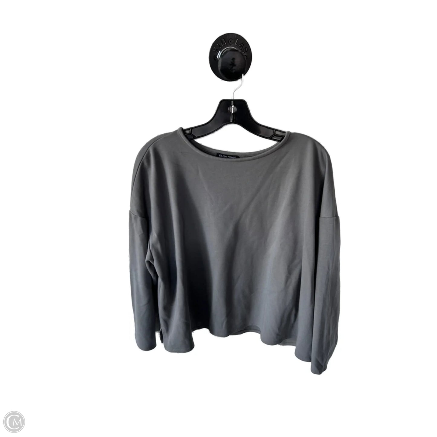 Top Long Sleeve By Eileen Fisher In Grey, Size: L