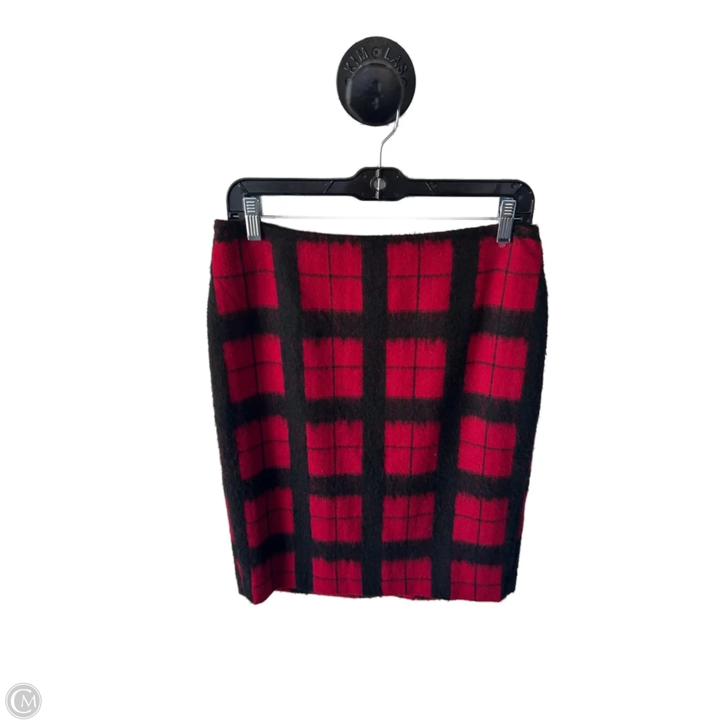 Skirt Midi By Talbots In Black & Red, Size: 4