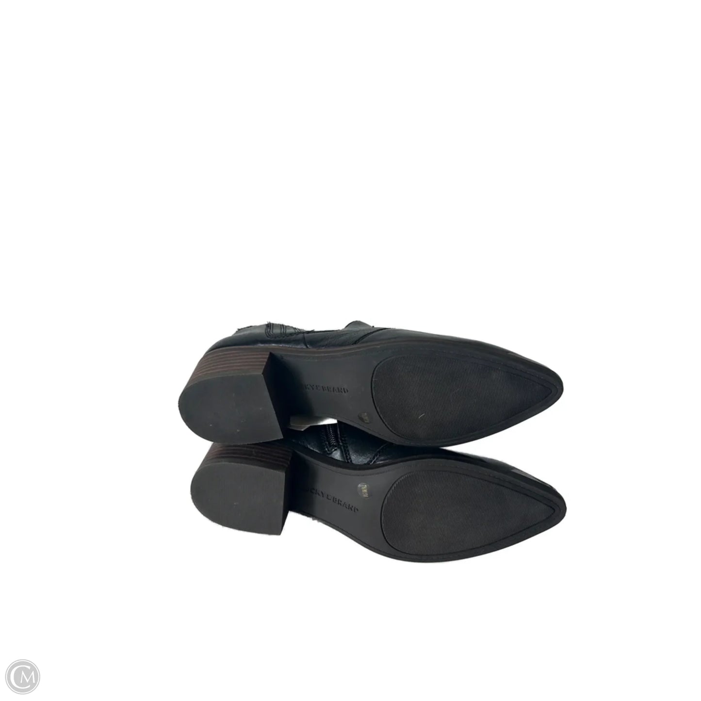 Boots Ankle Heels By Lucky Brand In Black, Size: 7.5