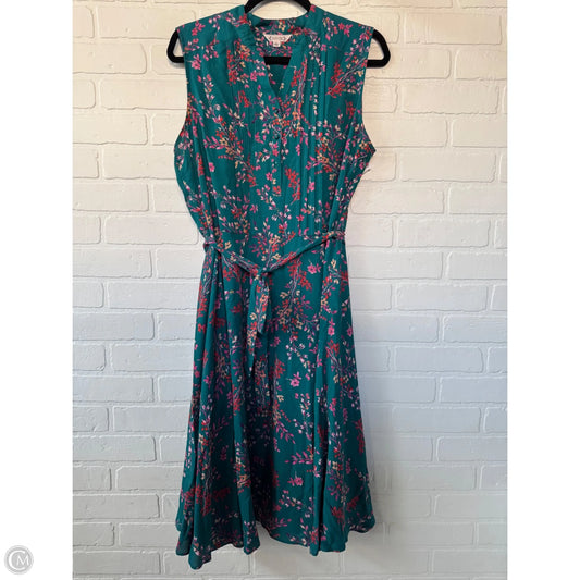 Dress Casual Midi By Nanette By Nanette Lepore In Floral Print, Size: L
