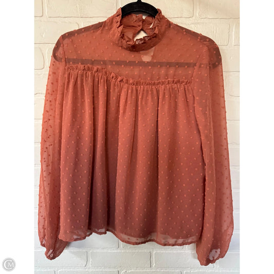 Top Long Sleeve By Altard State In Orange, Size: M