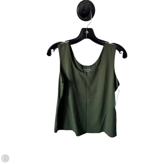 Tank Top By Chicos In Green, Size: L