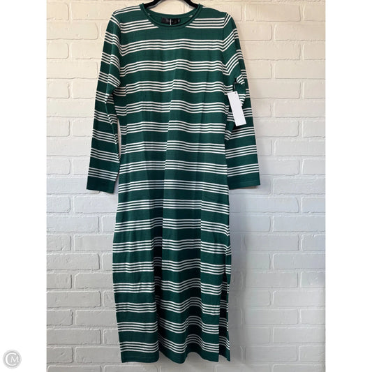 Dress Sweater By Zesica In Green & White, Size: Xl