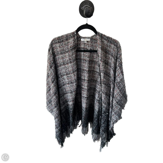 Poncho By Woven Heart In Grey, Size: Osfm