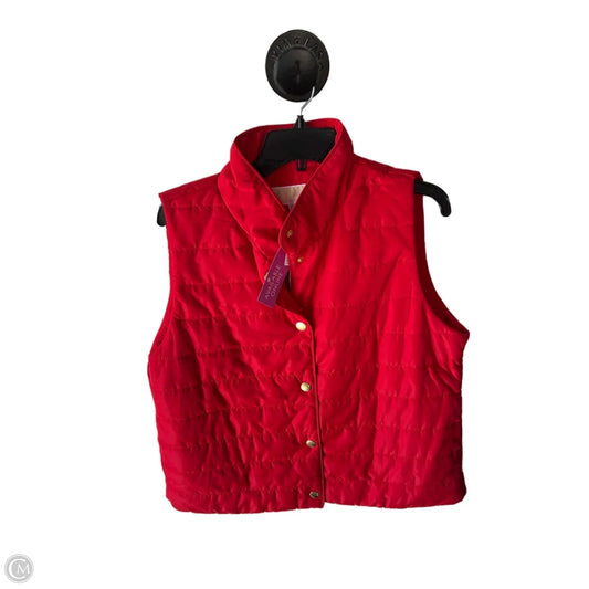 Vest Puffer & Quilted By Michael By Michael Kors In Red, Size: L