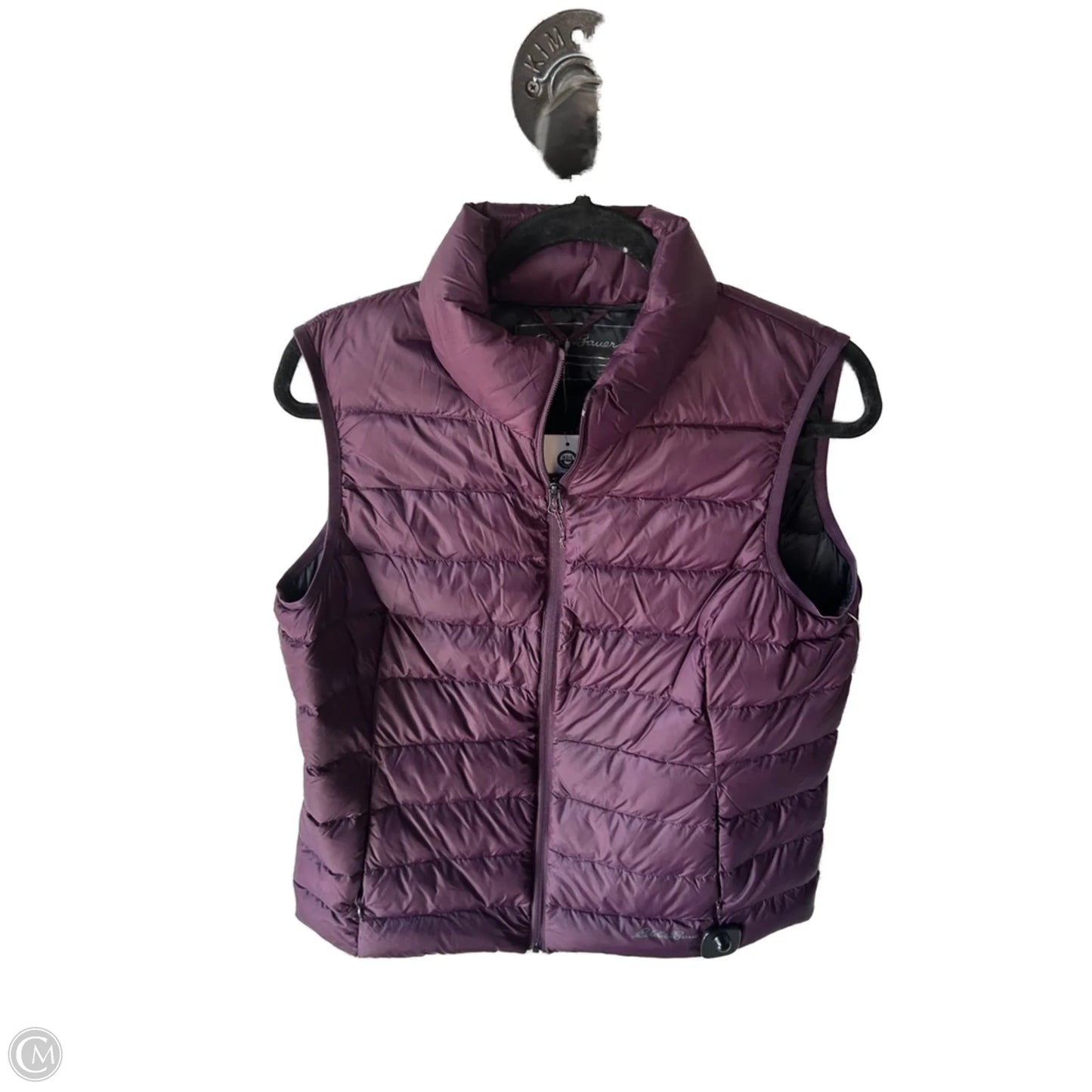 Vest Puffer & Quilted By Eddie Bauer In Purple, Size: L